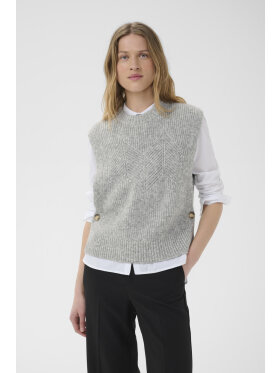 Part Two Vest - Charlye - Grey Melange - Dame - Veste - Part Two Part Two Vest - Charlye - Grey Melange - Dame - Veste - Part Two