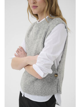 Part Two Vest - Charlye - Grey Melange - Dame - Veste - Part Two Part Two Vest - Charlye - Grey Melange - Dame - Veste - Part Two