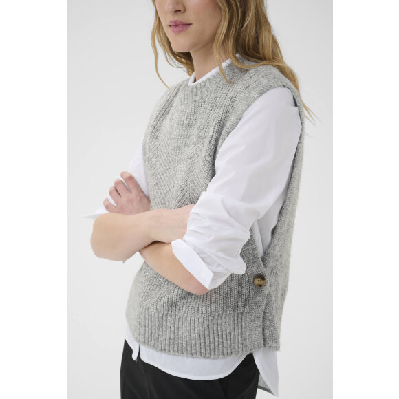 Part Two Vest - Charlye - Grey Melange  - Dame - Veste - Part Two