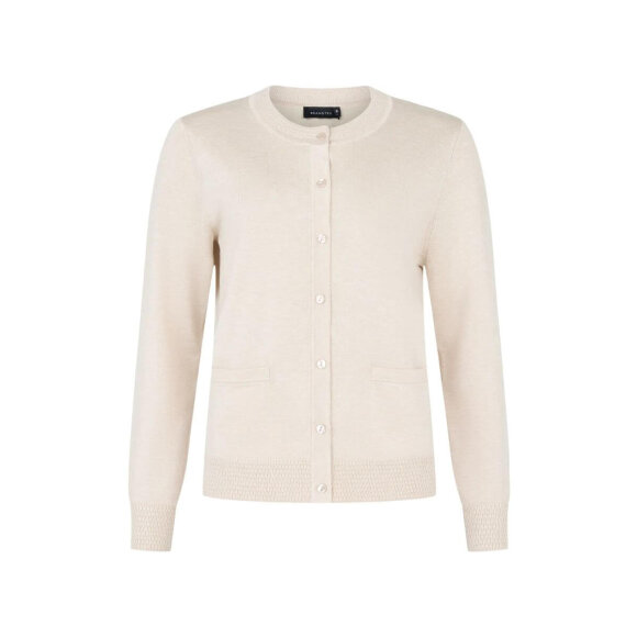 Brandtex cardigan - sand - Lækre striktrøjer til kvinder - Brandtex