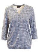 Brandtex bluse - blå mix - Dame - Bluser - Brandtex