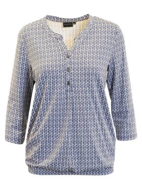 Brandtex bluse - blå mix - Dame - Bluser - Brandtex Brandtex bluse - blå mix - Dame - Bluser - Brandtex