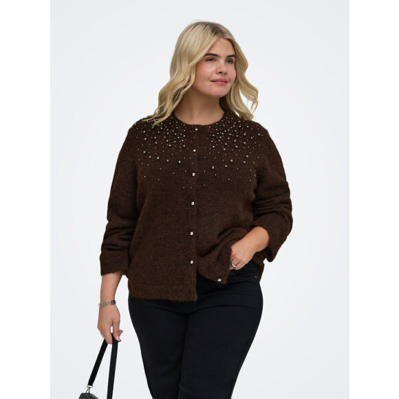 Only Carmakoma pearl cardigan - Overdele til Plus size - ONLY CarmaKoma