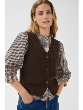 Part Two Vest - Sylva - brun - Dame - Veste - Part Two Part Two Vest - Sylva - brun - Dame - Veste - Part Two