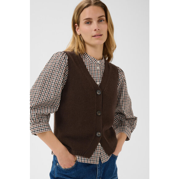 Part Two Vest - Sylva - brun - Dame - Veste - Part Two