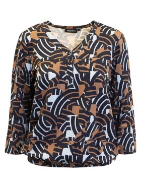 Signature bluse - blå/brun mix - Dame - Bluser - Signature Signature bluse - blå/brun mix - Dame - Bluser - Signature
