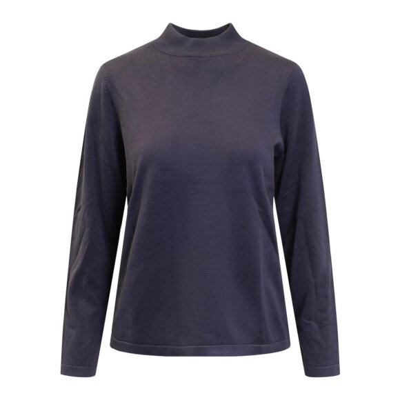 Brandtex turtleneck strik - navy - Lækre striktrøjer til kvinder - Brandtex