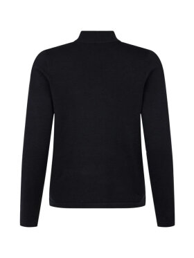 Brandtex turtleneck strik - sort - Striktrøjer til kvinder - Brandtex