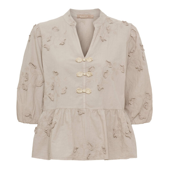 Marta Bluse - Beige - Dame - Bluser - Marta