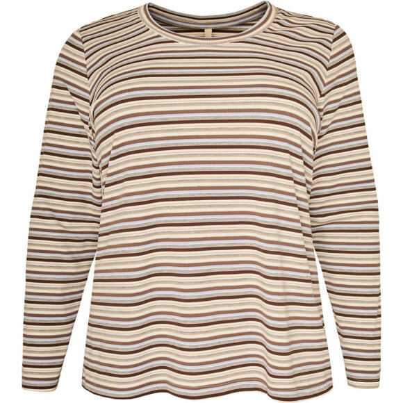 Cassiopeia bluse - brun mix - Overdele til Plus size - Cassiopeia
