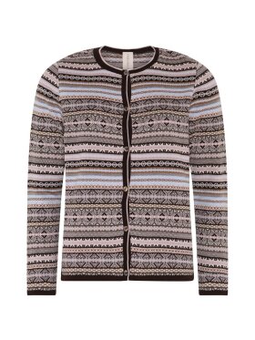 Skovhuus cardigan - rosa/brun - Striktrøjer til kvinder - Skovhuus