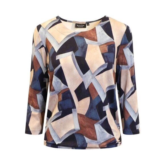 Signature bluse - blå mix - Dame - Bluser - Signature Signature bluse - blå mix - Dame - Bluser - Signature
