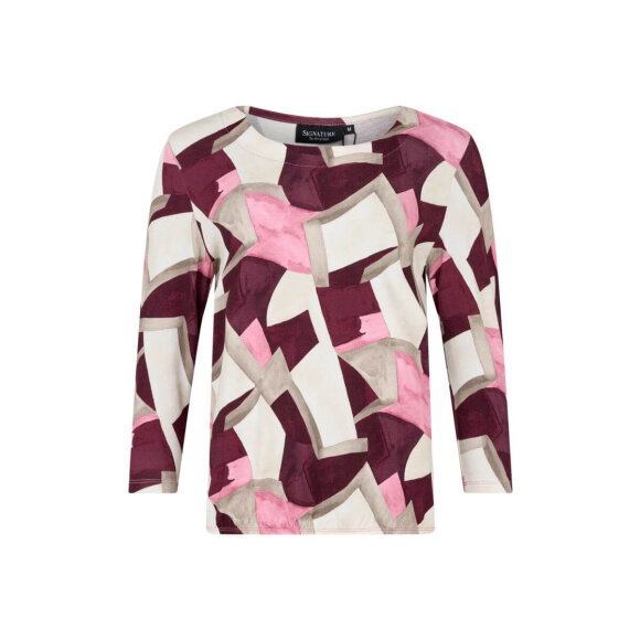 Signature bluser - vinrød mix - Dame - Bluser - Signature