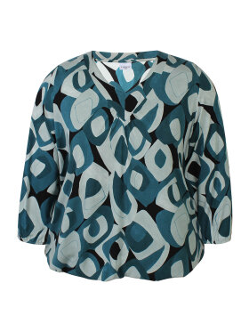 Zhenzi bluse - grøn mix - Overdele til Plus size - Zhenzi Zhenzi bluse - grøn mix - Overdele til Plus size - Zhenzi