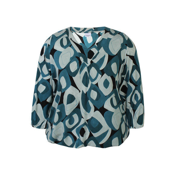 Zhenzi bluse - grøn mix - Overdele til Plus size - Zhenzi Zhenzi bluse - grøn mix - Overdele til Plus size - Zhenzi