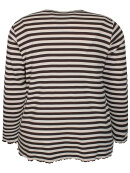 Zhenzi t-shirt l/æ - brun/striber - Overdele til Plus size - Zhenzi Zhenzi t-shirt l/æ - brun/striber - Overdele til Plus size - Zhenzi