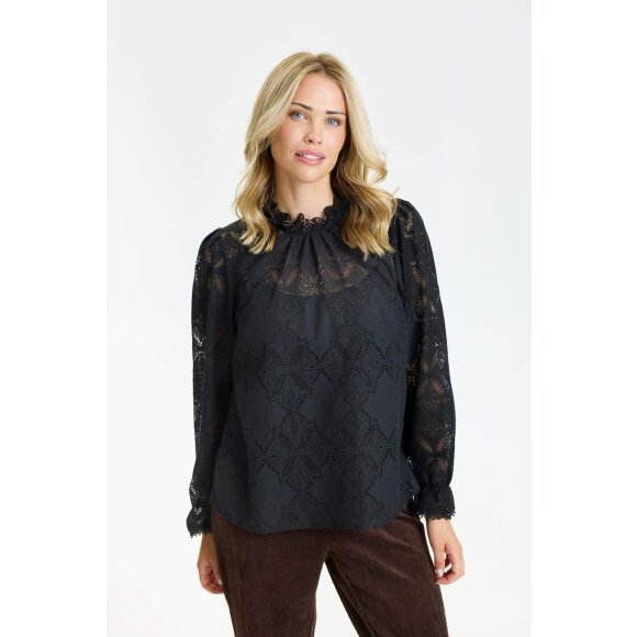In Front Bluse - Ariella - sort - Dame - Bluser - IN FRONT In Front Bluse - Ariella - sort - Dame - Bluser - IN FRONT