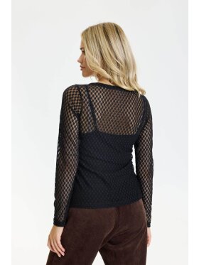 In Front Meshbluse - Jamina - sort - Dame - Bluser - IN FRONT In Front Meshbluse - Jamina - sort - Dame - Bluser - IN FRONT