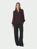 Neo Noir skjorte - Astrida Dotted - Bordeaux - Dame - Bluser - Neo Noir