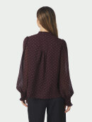 Neo Noir skjorte - Astrida Dotted - Bordeaux - Dame - Bluser - Neo Noir