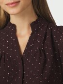 Neo Noir skjorte - Astrida Dotted - Bordeaux - Dame - Bluser - Neo Noir