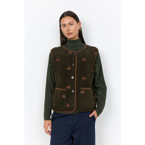 Soyaconcept Vest - grøn - Dame - Veste - Soyaconcept 