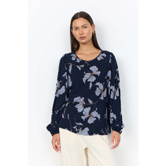 Soyaconcept bluse - Hamida - blå mix - Dame - Bluser - Soyaconcept 