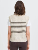 Fransa Vest - Sanny - Sand/striber - Dame - Veste - FRANSA