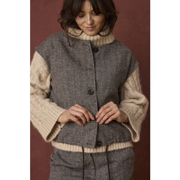 Fransa vest - Vea - Brun - Dame - Veste - FRANSA