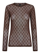 Hype The Detail meshbluse - brun - Toppe til dame - Sommertoppe mm. - Hype The Detail Hype The Detail meshbluse - brun - Toppe til dame - Sommertoppe mm. - Hype The Detail