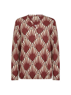 Soyaconcept Bluse - Felicity - rustrød - Dame - Bluser - Soyaconcept 