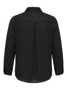 Only Carmakoma skjorte - CarZeke - sort - Overdele til Plus size - ONLY CarmaKoma