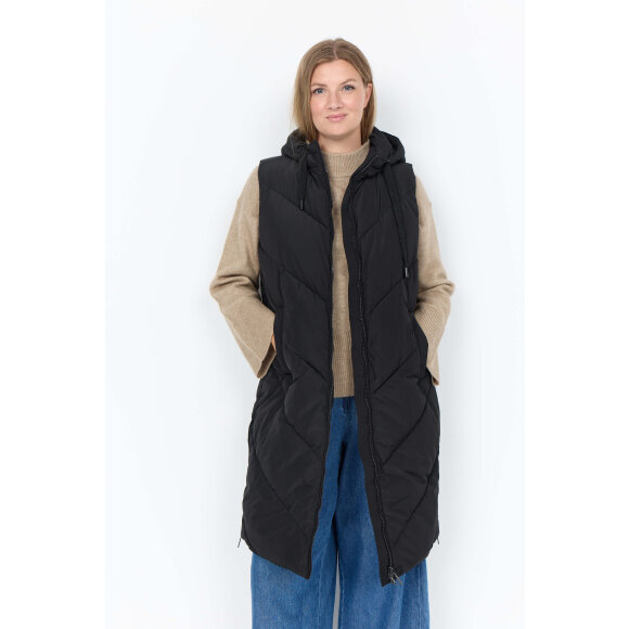 Wasabiconcept vest - Gabriela - sort - Plus size overtøj til kvinder - Wasabiconcept