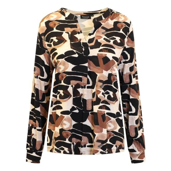 Signature bluse - sort/brun - Dame - Bluser - Signature