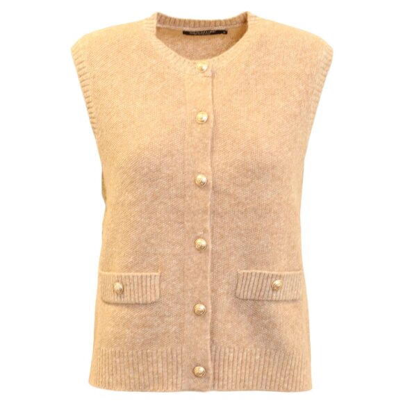 Signature vest - camel - Dame - Veste - Signature Signature vest - camel - Dame - Veste - Signature