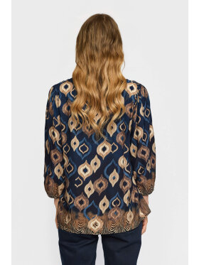 2-Biz Bluse - Eline - blå - Dame - Bluser - 2-Biz