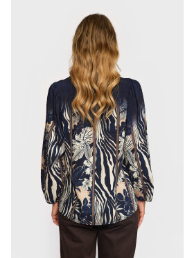 2-Biz Bluse - Lise - Blå - Dame - Bluser - 2-Biz