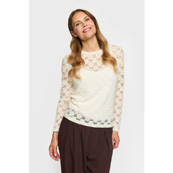 2-Biz Blondebluse - Tilde - Off white - Dame - Bluser - 2-Biz 2-Biz Blondebluse - Tilde - Off white - Dame - Bluser - 2-Biz