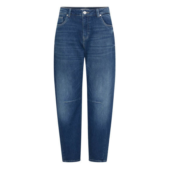 Pulz Jeans - Barrel - Dark blue - Dame - Jeans - PULZ Jeans