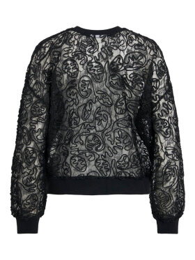 Vila Bluse - ViTrofa - Sort/blonder - Dame - Bluser - VILA