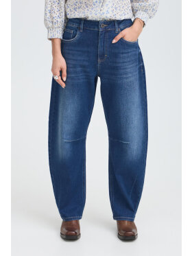 Pulz Jeans - Barrel - Dark blue - Dame - Jeans - PULZ Jeans