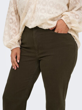 Only Carmakoma Bukser - CarWilly - Brun - Plus size bukser til kvinder - ONLY CarmaKoma