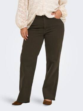 Only Carmakoma Bukser - CarWilly - Brun - Plus size bukser til kvinder - ONLY CarmaKoma