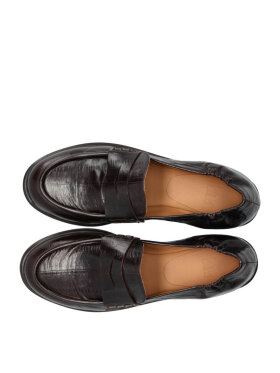 Billi bi loafers - Mogano Eel Naplack  - Dame - Sko - Billi bi