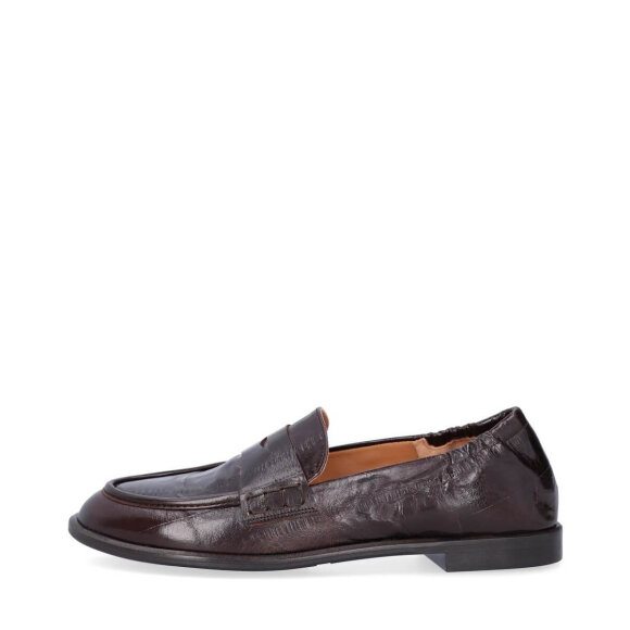 Billi bi loafers - Mogano Eel Naplack  - Dame - Sko - Billi bi