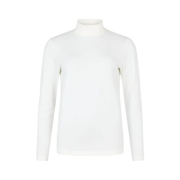 Brandtex rullekrave bluse - Off white  - Dame - Bluser - Brandtex