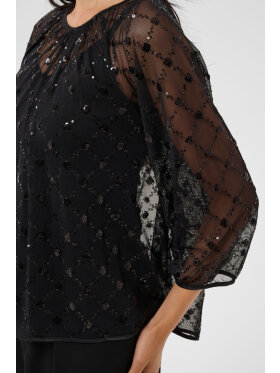 Part Two bluse - DimkaPW - Sort/pailetter - Dame - Bluser - Part Two