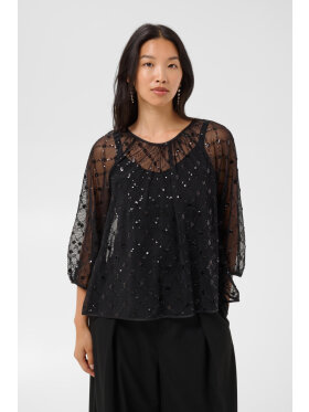 Part Two bluse - DimkaPW - Sort/pailetter - Dame - Bluser - Part Two Part Two bluse - DimkaPW - Sort/pailetter - Dame - Bluser - Part Two