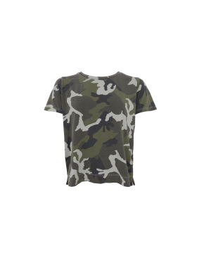 Black Colour t-shirt - Zelda - army camouflage - Dame - T-shirts - Black Colour