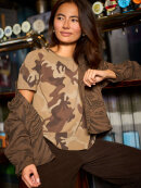 Black Colour t-shirt - Zelda - brown camouflage - Dame - T-shirts - Black Colour Black Colour t-shirt - Zelda - brown camouflage - Dame - T-shirts - Black Colour